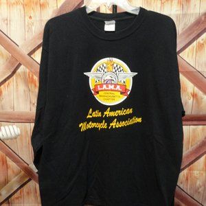 Latin American Motorcycle Association~Logo Long sleeve T~EUC~central mas…